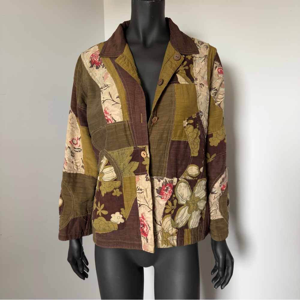 103. Parsley & Sage Reversible Patchwork Floral Women's Jacket